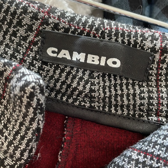 CAMBIO Crop Houndstooth Print Straight Trouser - Picture 4 of 4